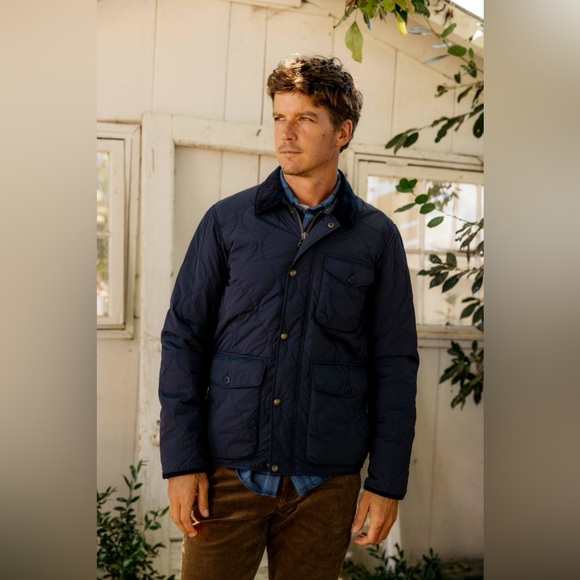 Grayers- Men’s Andrew Lightweight Quilted Jacket - Navy- Size Small